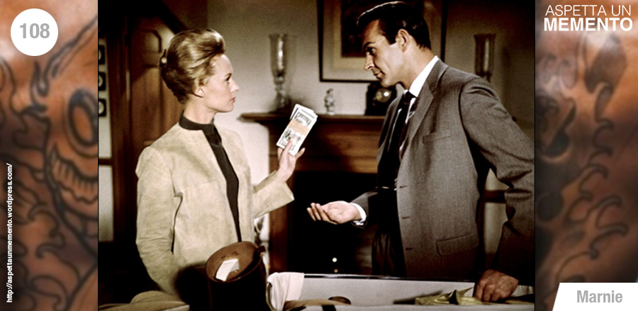 marnie, hitchcock, tippi hedren, sean connery, recensione, tatuaggio, aspettaunmemento